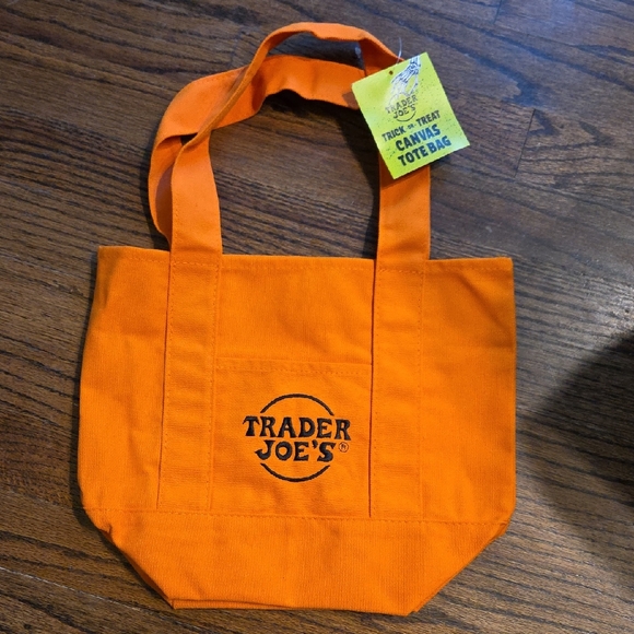 Handbags - Trader Joe's Orange Canvas Tote Bag